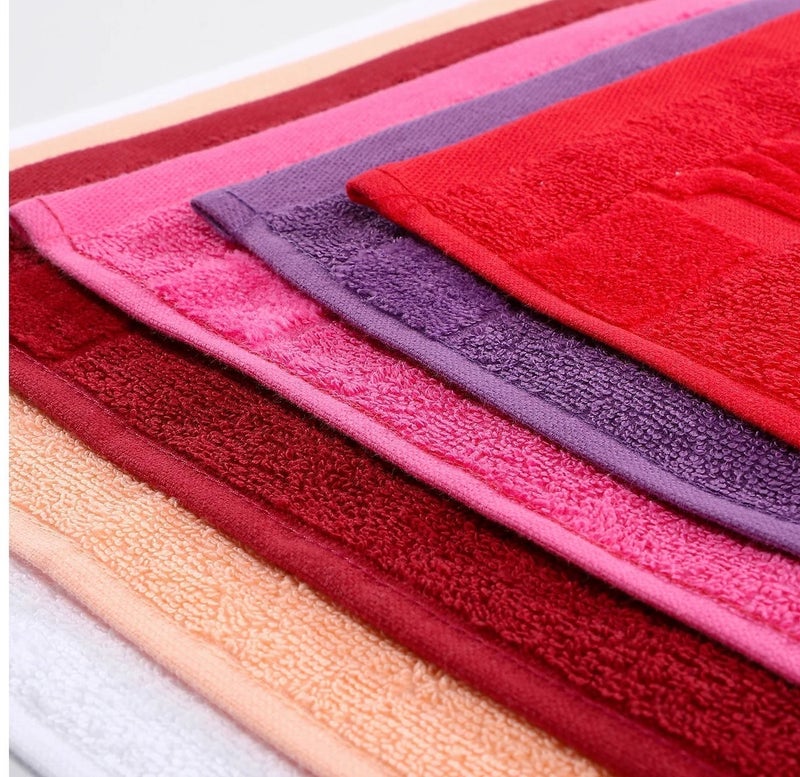 Cottonil® Hand Towels Bundle of 6 Different Colors (30 X 30 cm) - Image 3